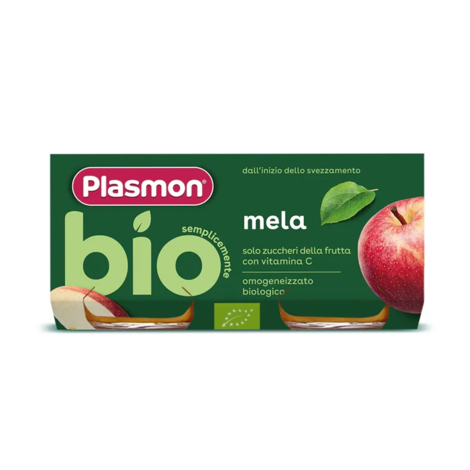 Plasmon - BIO Omogeneizzato Frutta Mela: Confezione 2x80 gr