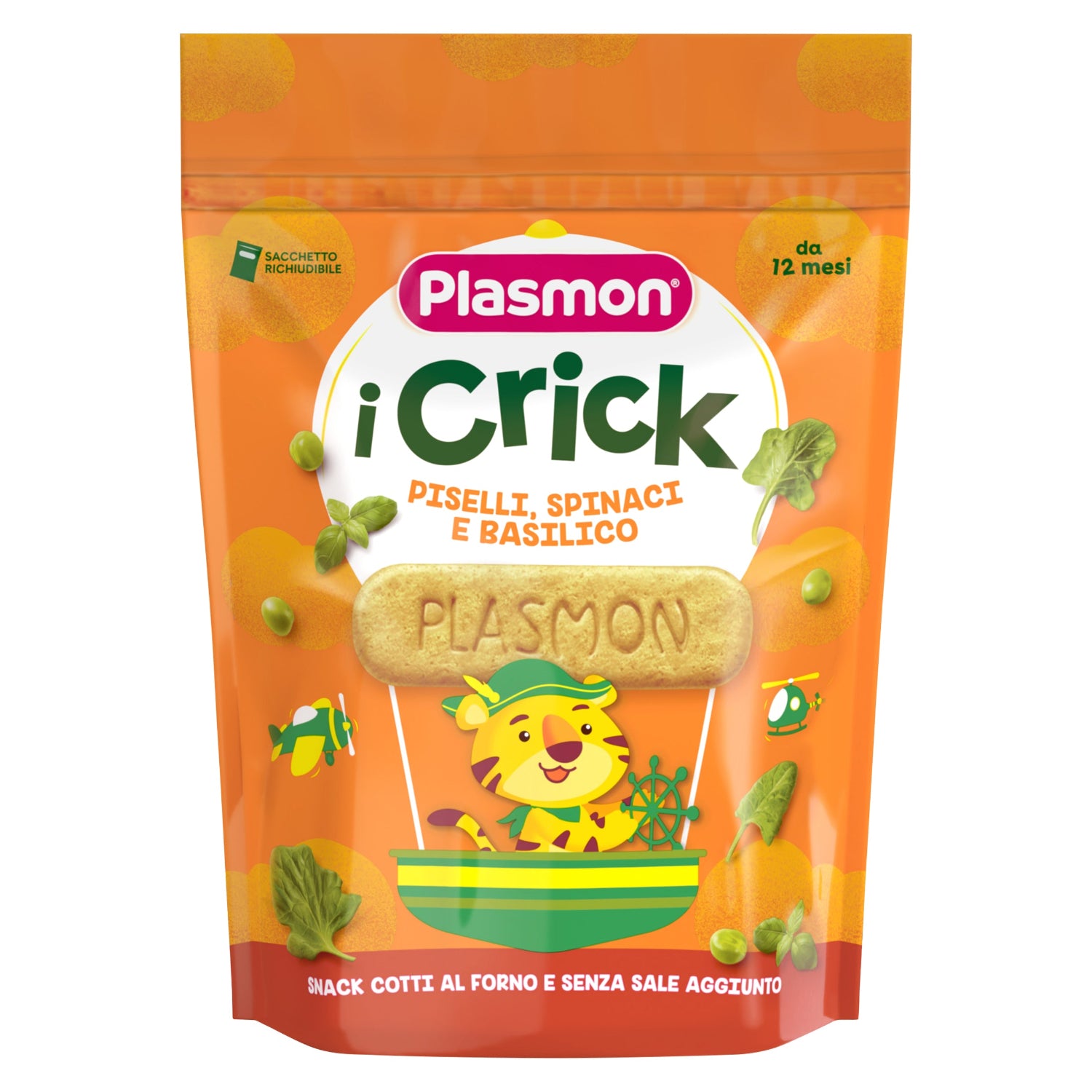 Plasmon Crick Spinach And Peas 100gr