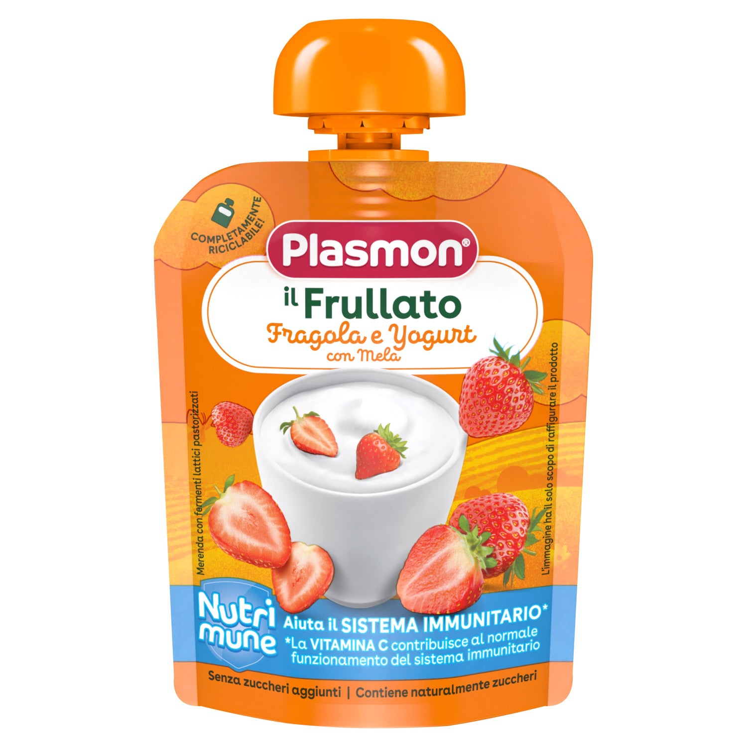 Plasmon - Frullati Nutrimune Yogurt Fragola: Confezione 85 gr