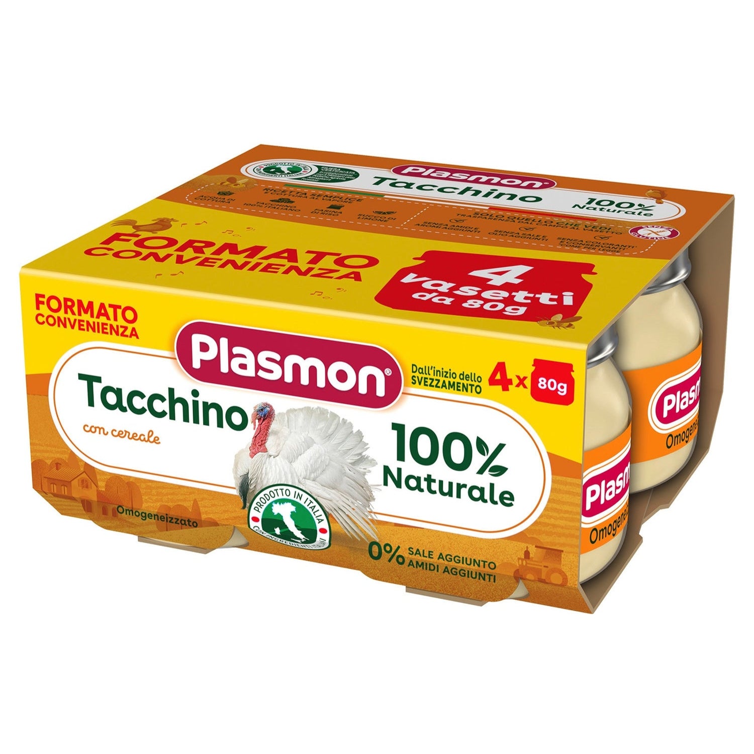 Plasmon - Omogeneizzato Carne Vitello: Confezione  4x80 gr