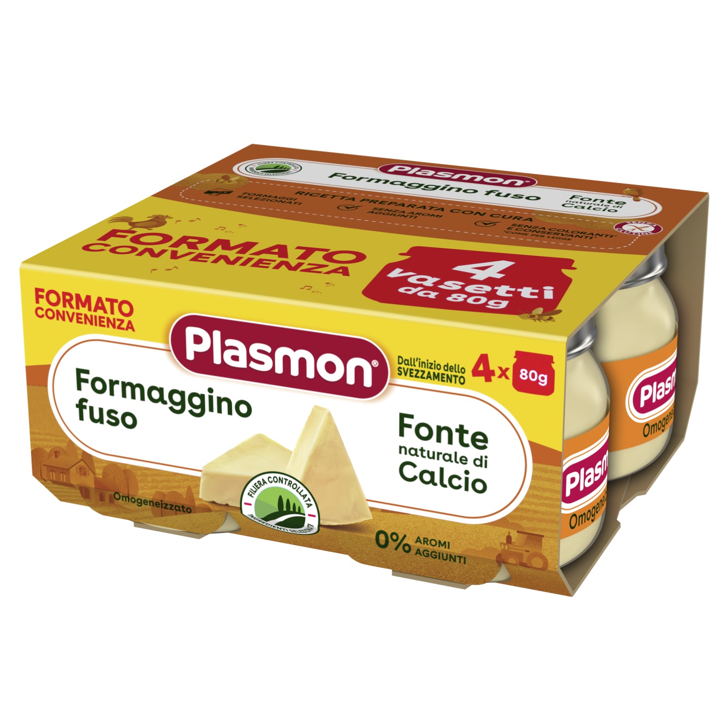 Plasmon - homogenized cheese 4 x 80 gr