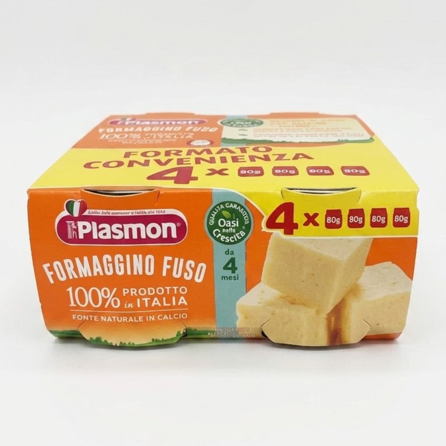 Plasmon - Omogeneizzato Formaggino Fuso: Confezione 4 x 80 gr