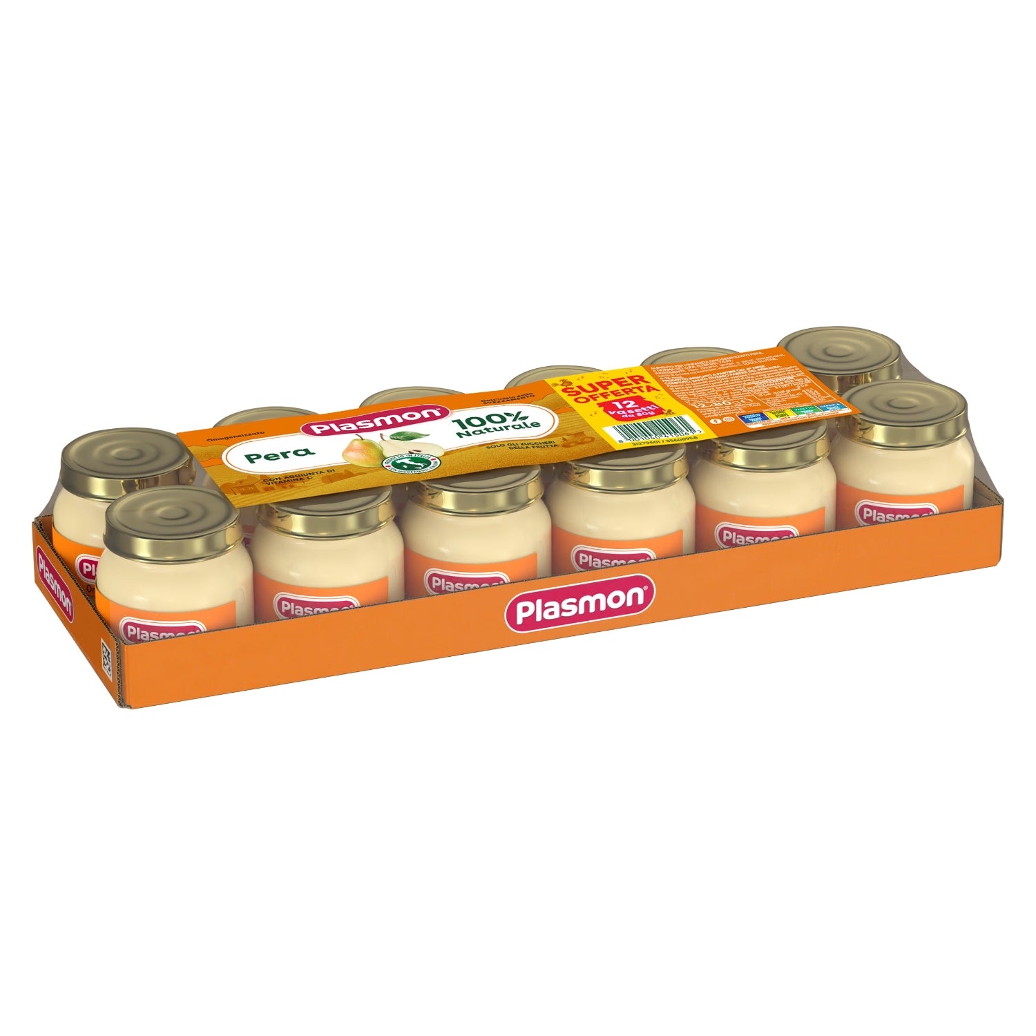 Plasmon - Omogeneizzato Frutta Pera: Confezione 12x80 gr