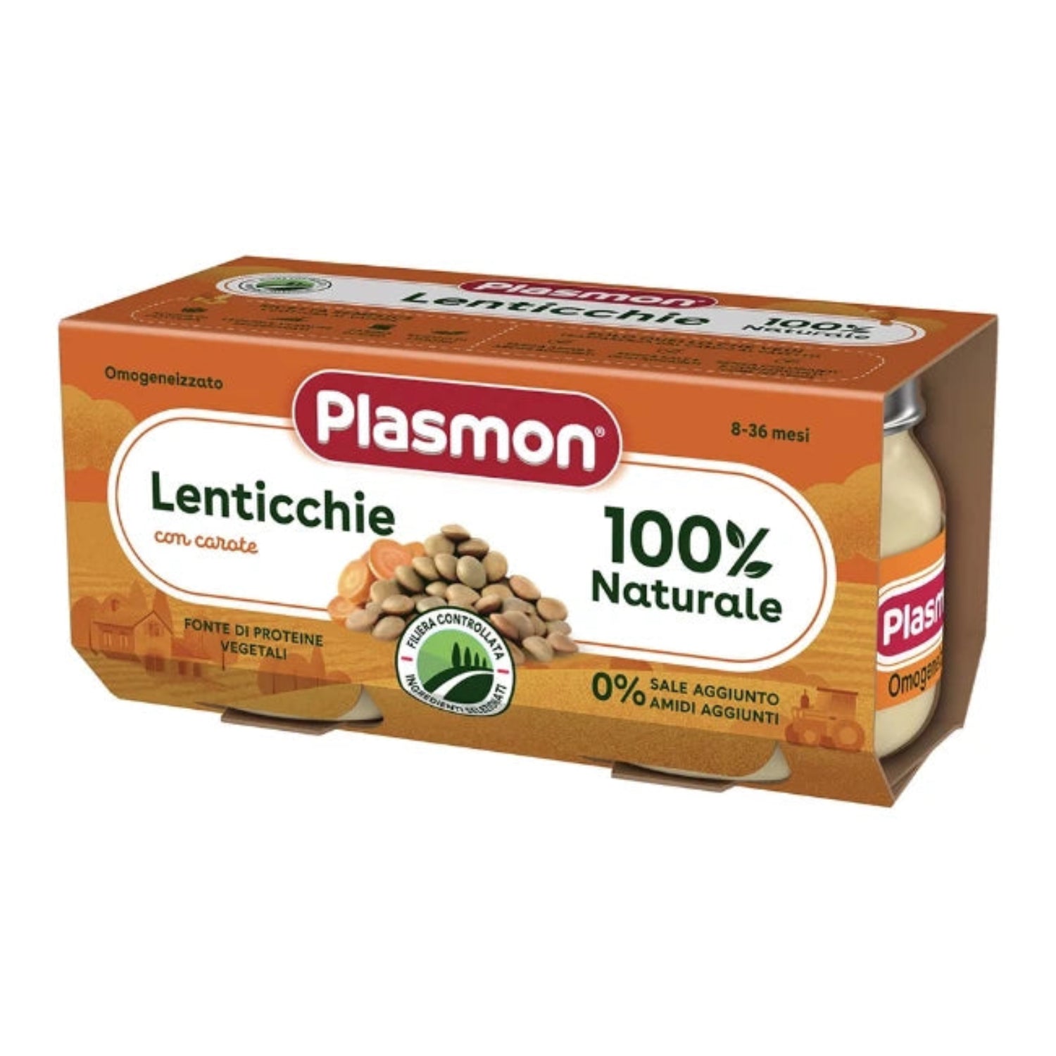 Plasmon - Omogeneizzato Lenticchie: Confezione 2x80 gr