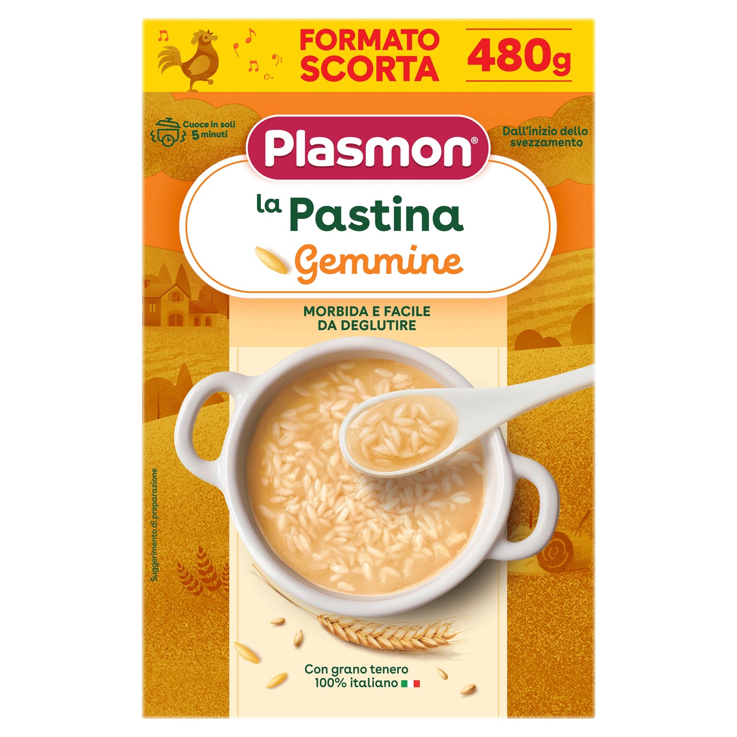 Plasmon - Pastina Gemmine: Confezione 480 gr