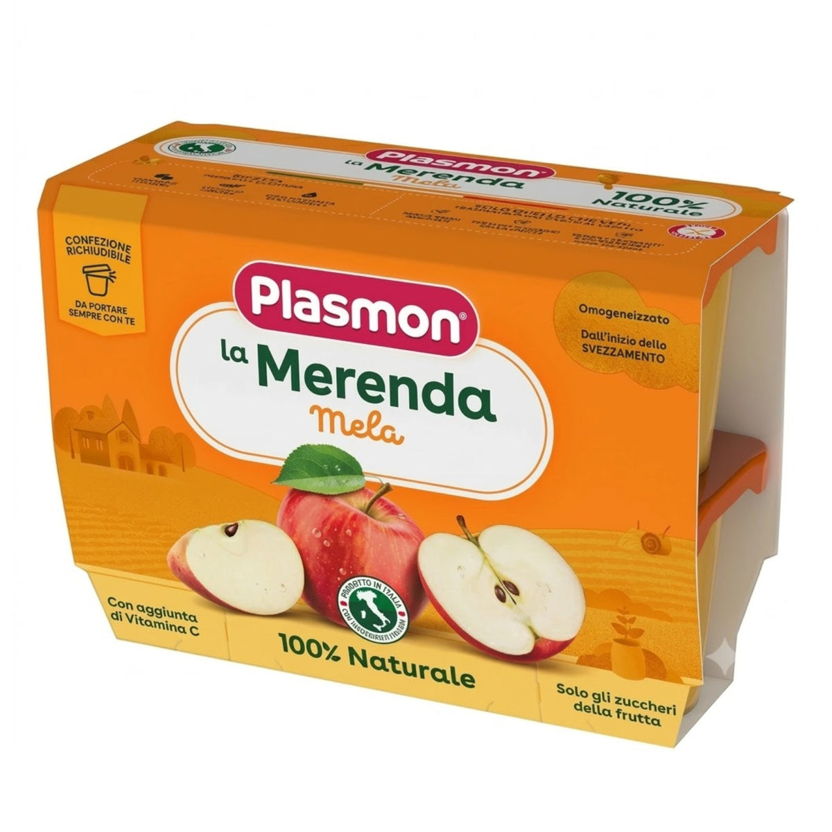 Plasmon - Sapori Di Natura Mela : Confezione 4x100 gr