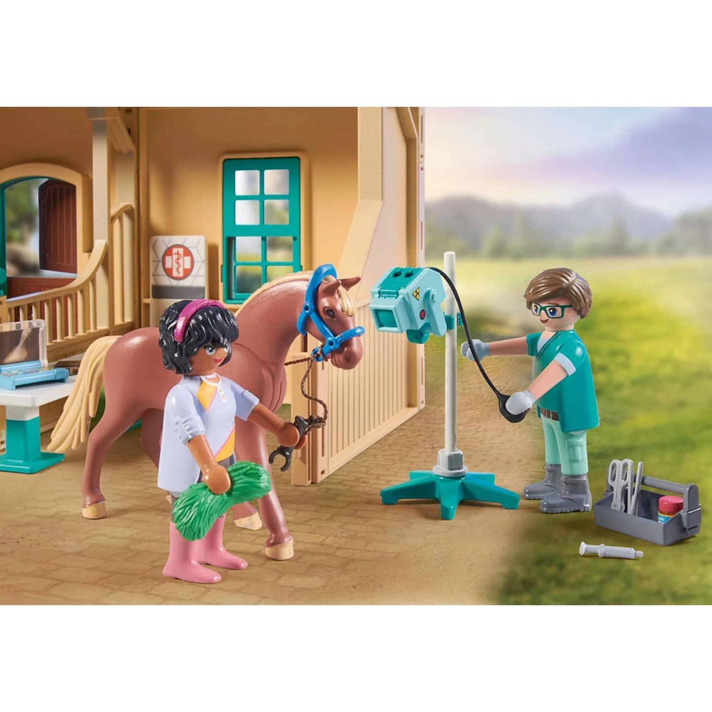 Playmobil - Stalla con veterinario 71352