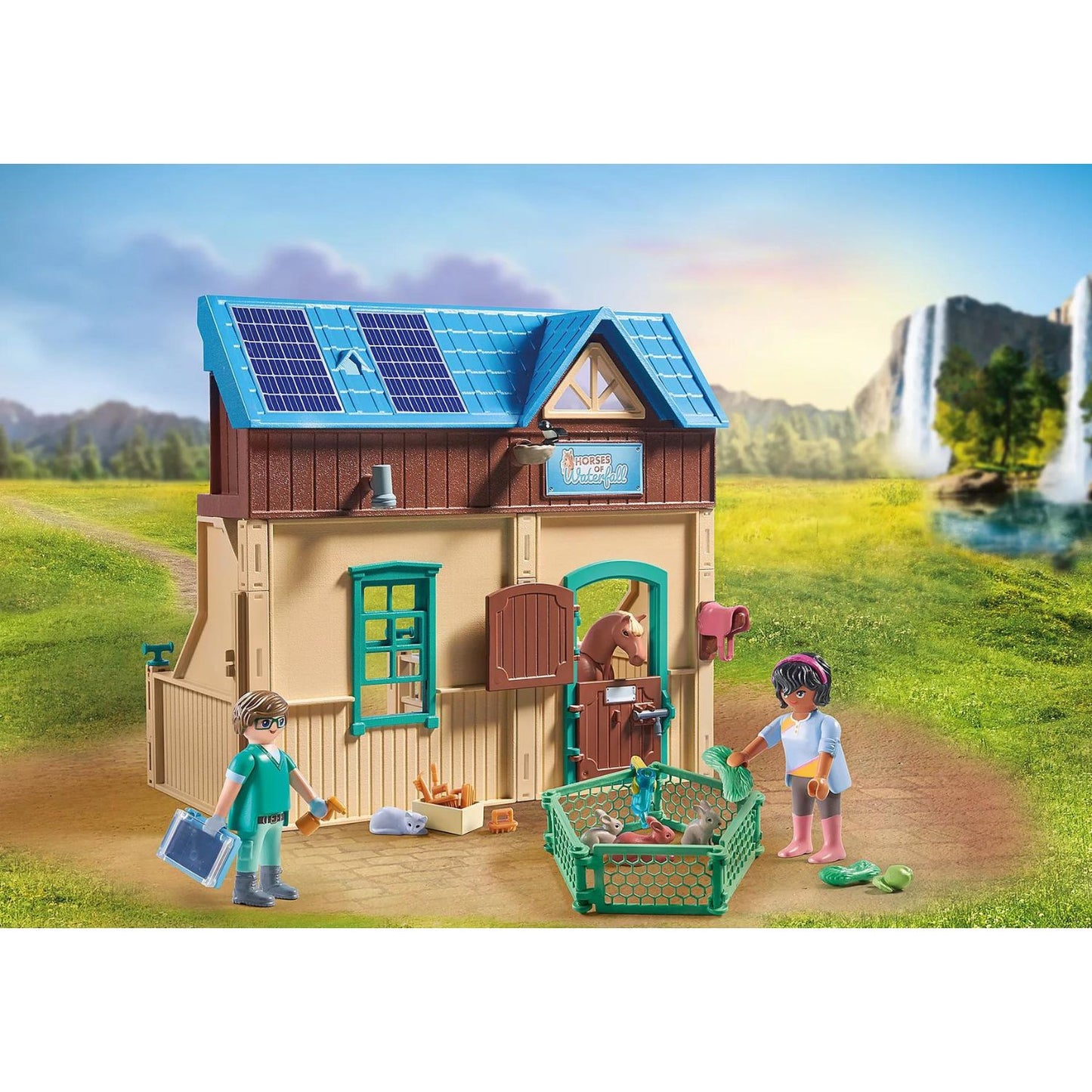 Playmobil - Stalla con veterinario 71352