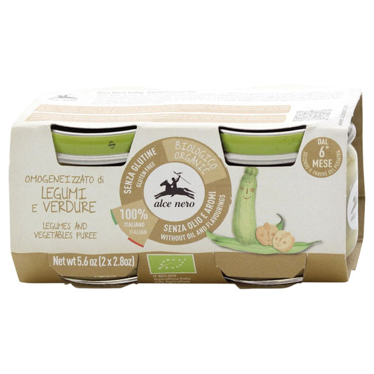 Alce Nero - Omogeneizzato Biologico Verdure Miste: Confezione 2x80 gr