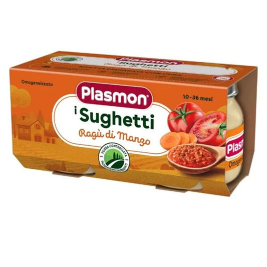 Plasmon - Sughetto Ragù Di Manzo: Confezione 2x80 gr