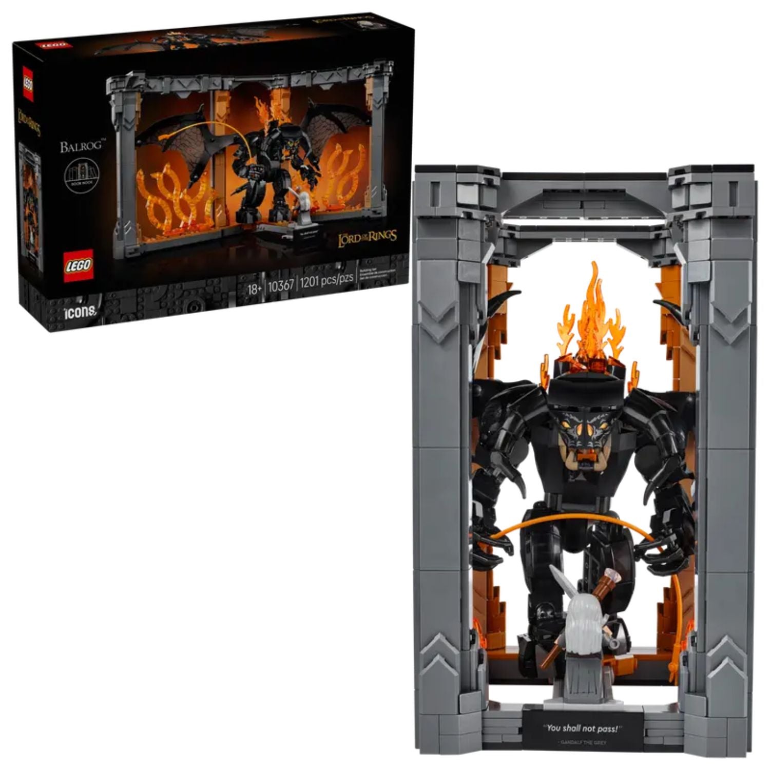 LEGO - Icons Il Signore degli Anelli: Book Nook del Balrog 10367