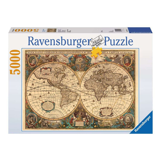 Ravensburger - Puzzle Mappamondo Storico 5000 PZ