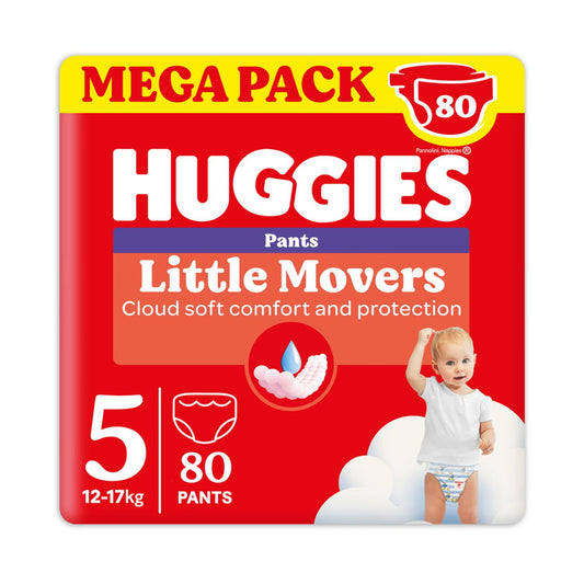 Huggies - Little Movers Mutandina Megapack Taglia 5 80pz