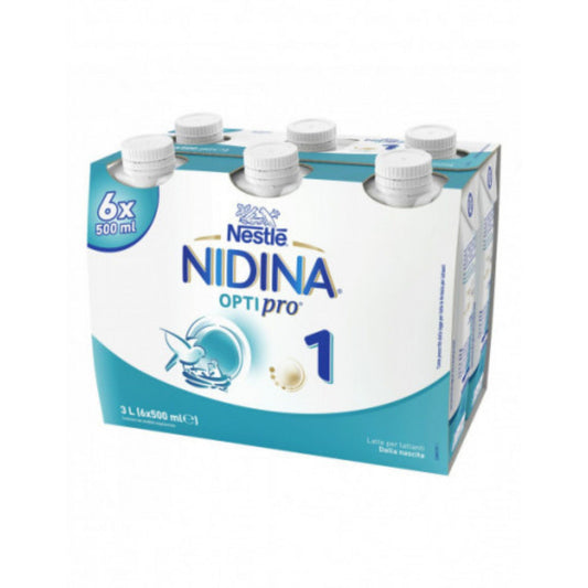 Nestlè - Latte Liquido Nidina 1: Confezione 6x500 ml