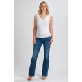 SLIM BOOTCUT WA07 - Jeans Premaman con Gamba Leggermente Svasata