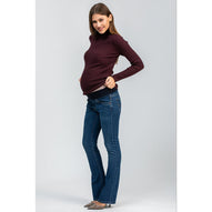 SLIM BOOTCUT WC42 - Jeans Premaman con Gamba Leggermente Svasata