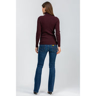 SLIM BOOTCUT WC42 - Jeans Premaman con Gamba Leggermente Svasata