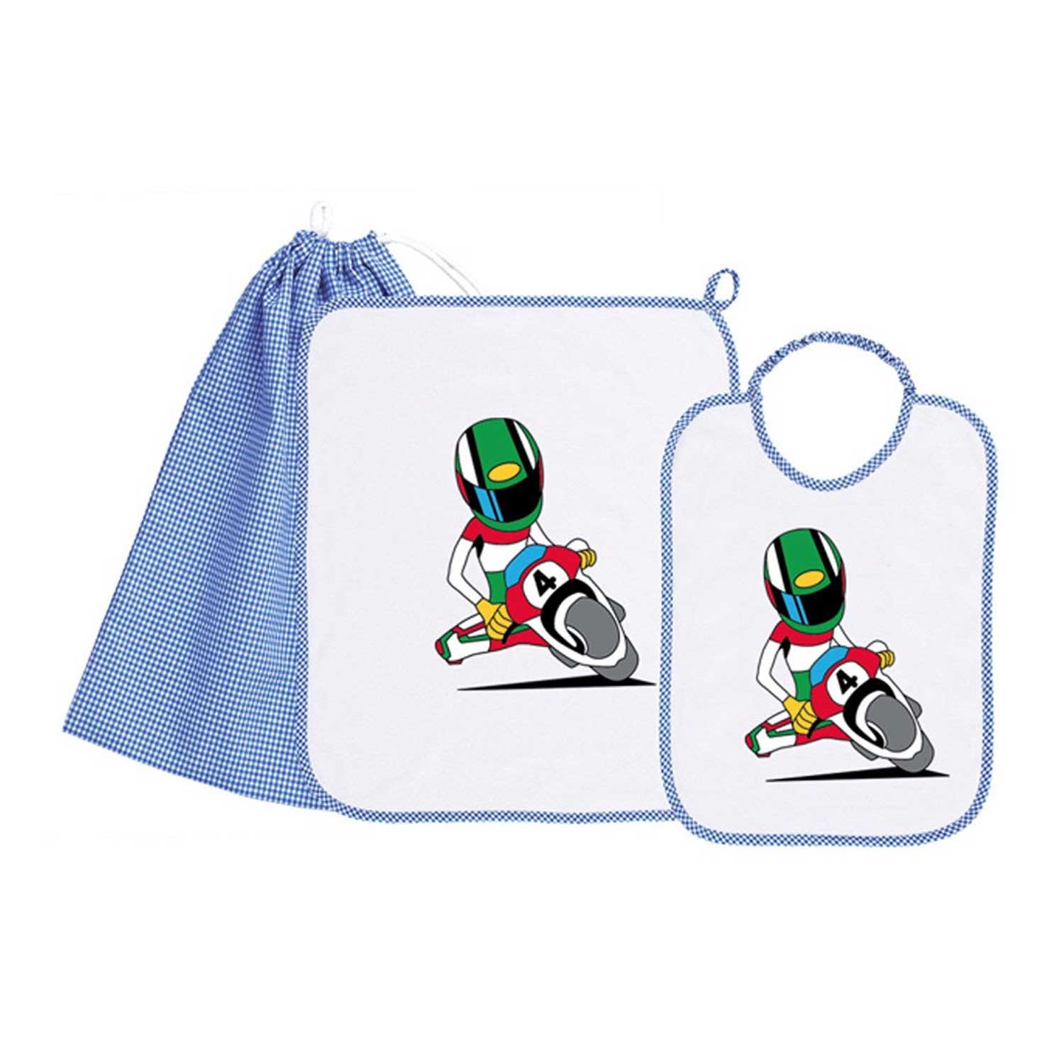Siggi - Baby Kindergarten Set 3pcs Towel Bag Bib