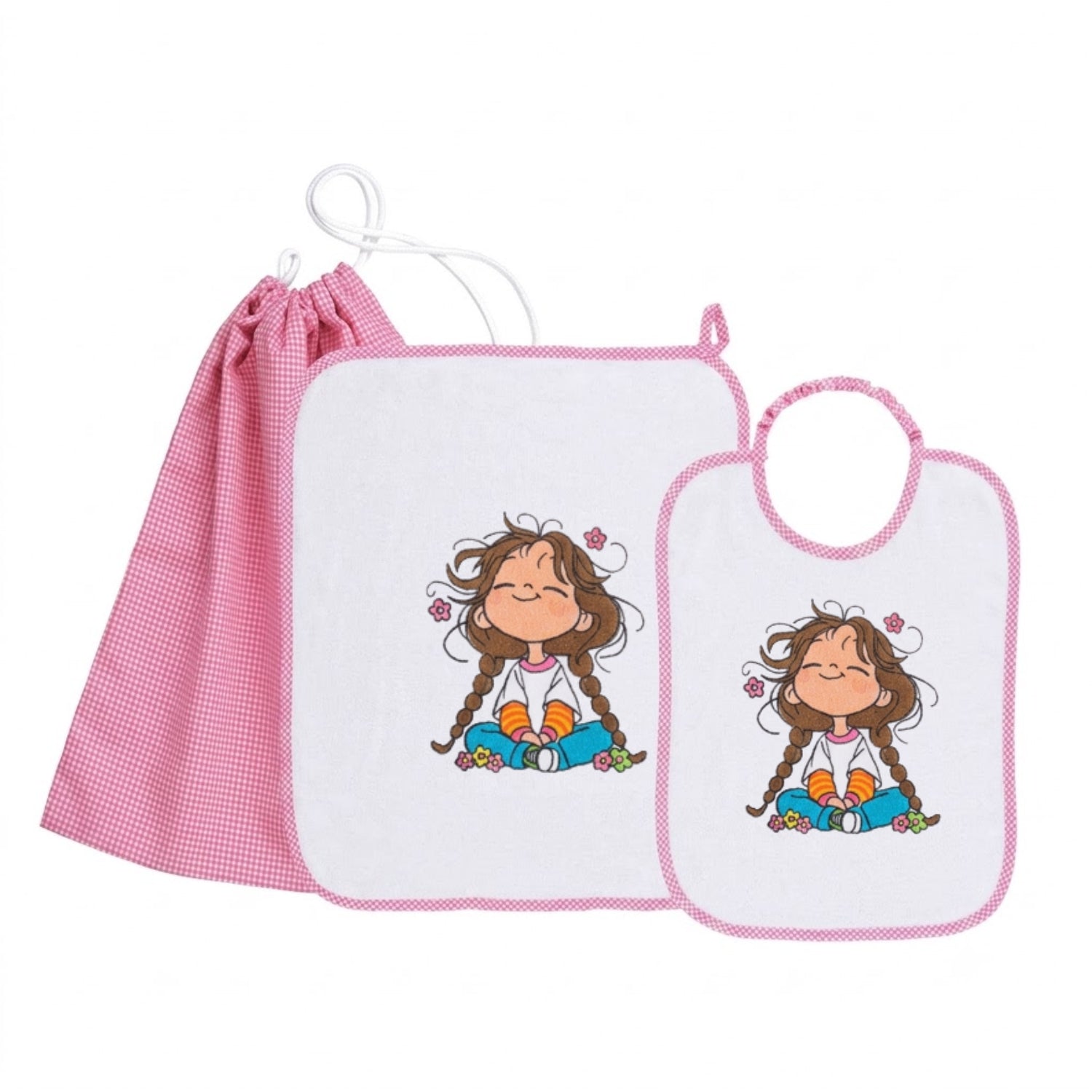 Siggi - Baby Kindergarten Set 3pcs Towel Bag Bib