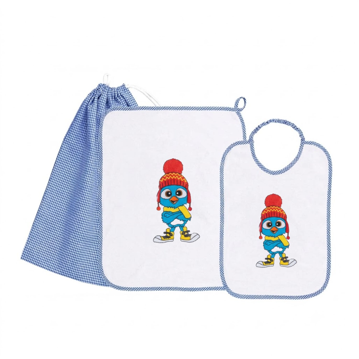 Siggi - Baby Kindergarten Set 3pcs Towel Bag Bib