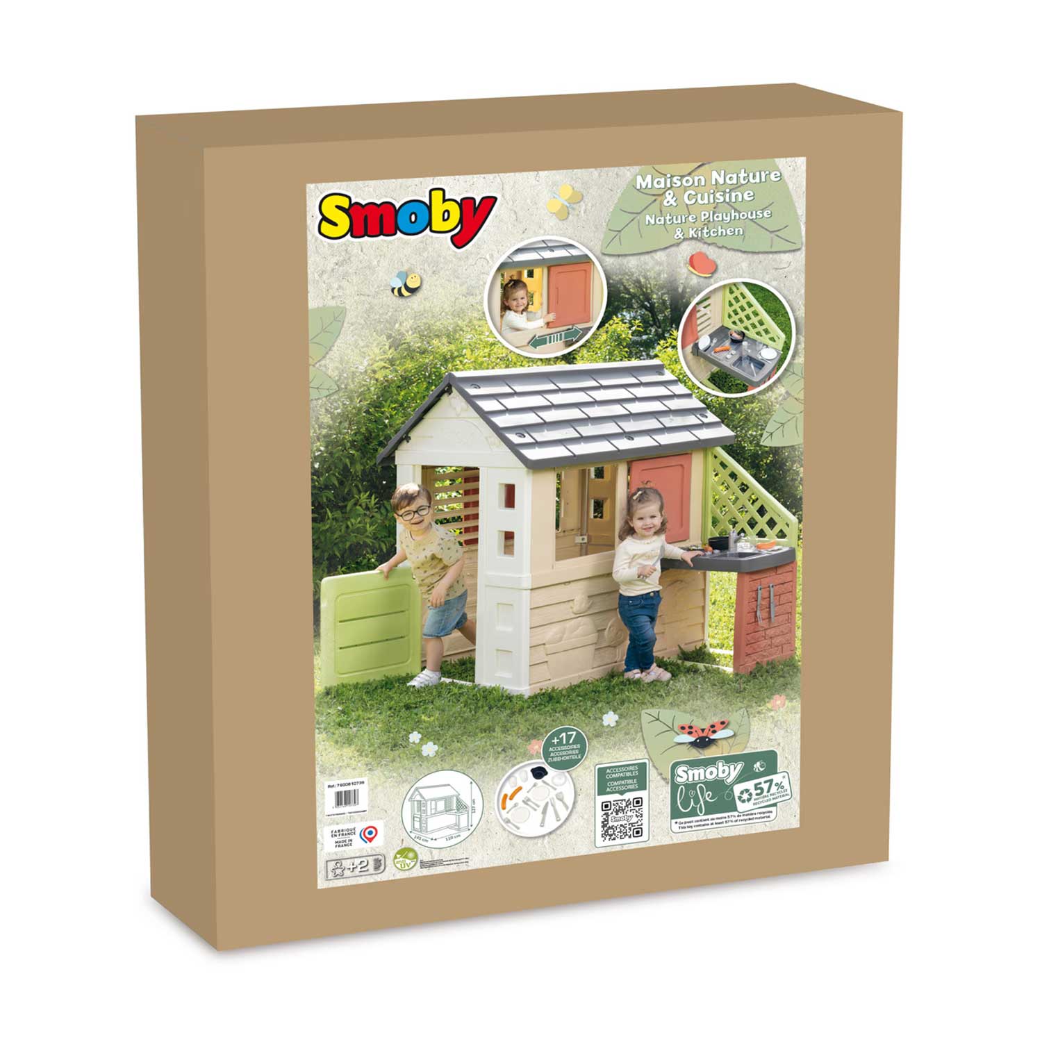 Smoby - Casetta Natura Con Cucina