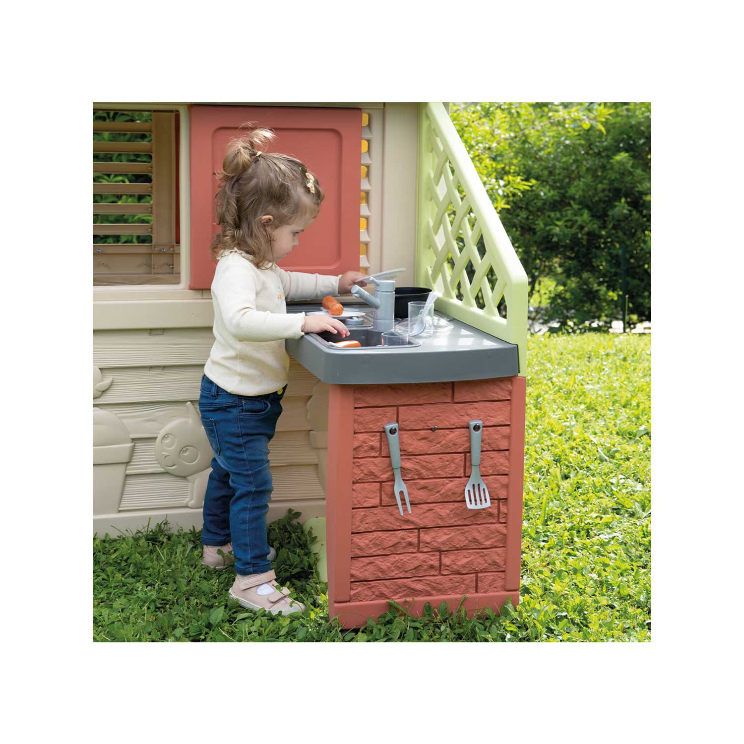 Smoby - Casetta Natura Con Cucina