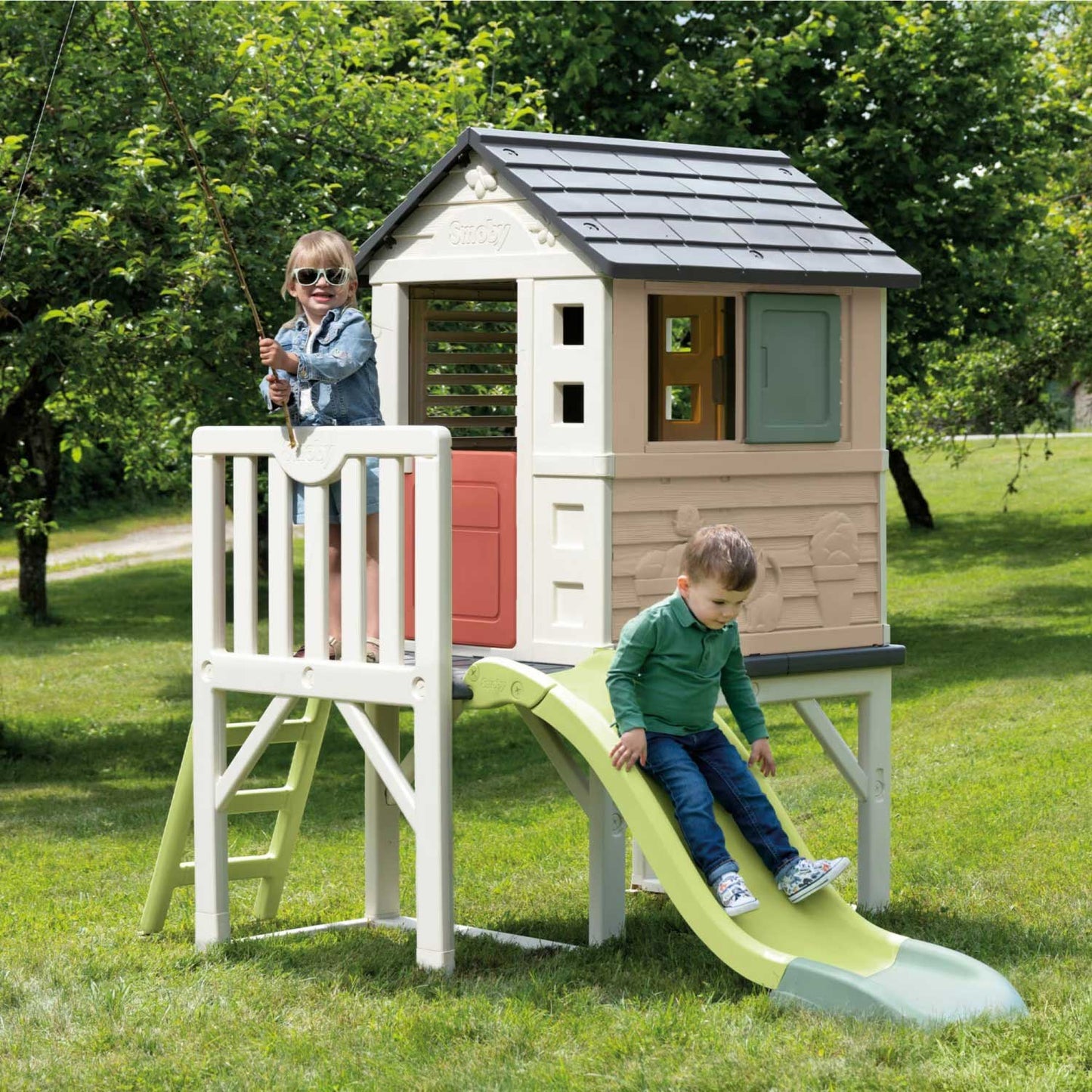 Smoby - Casetta Su Palafitta Con Scivolo
