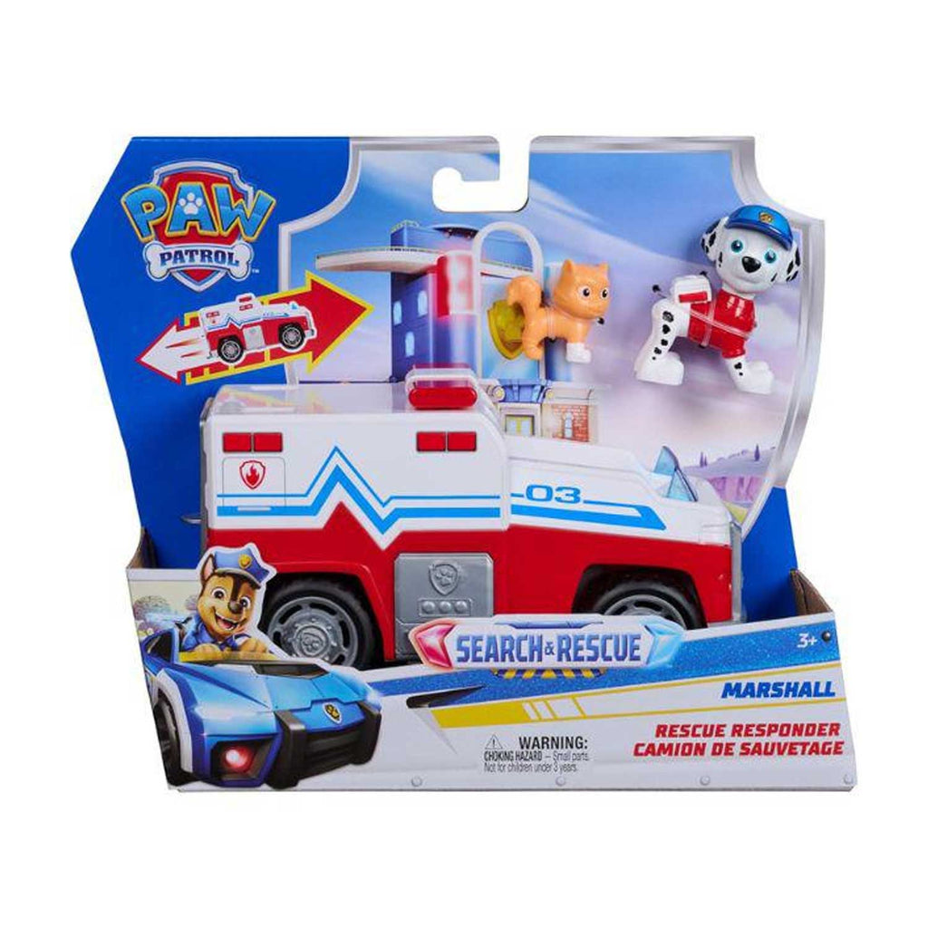 Spin Master - Paw Patrol Veicolo Tematizzato Search & Rescue Marshall