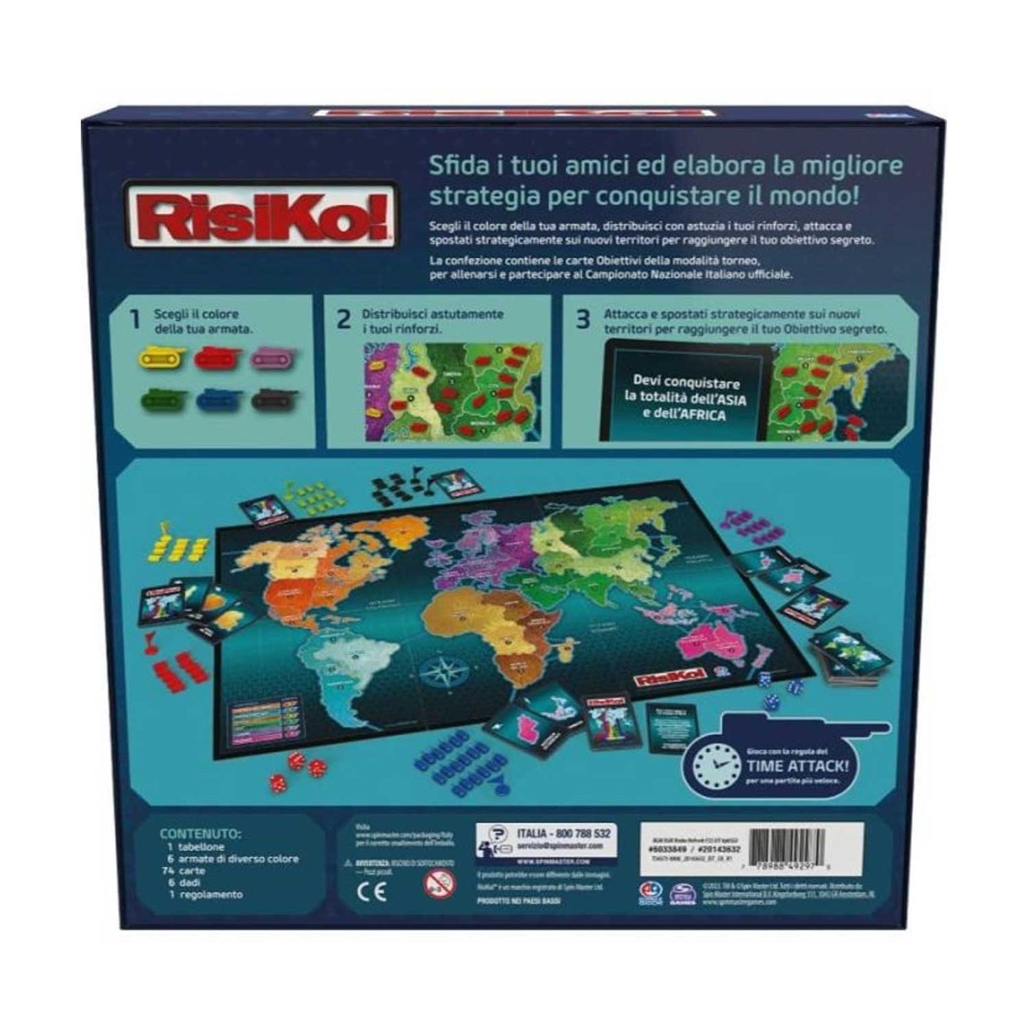 Spin Master - Giochi Da Tavolo Risiko 4 Edizione