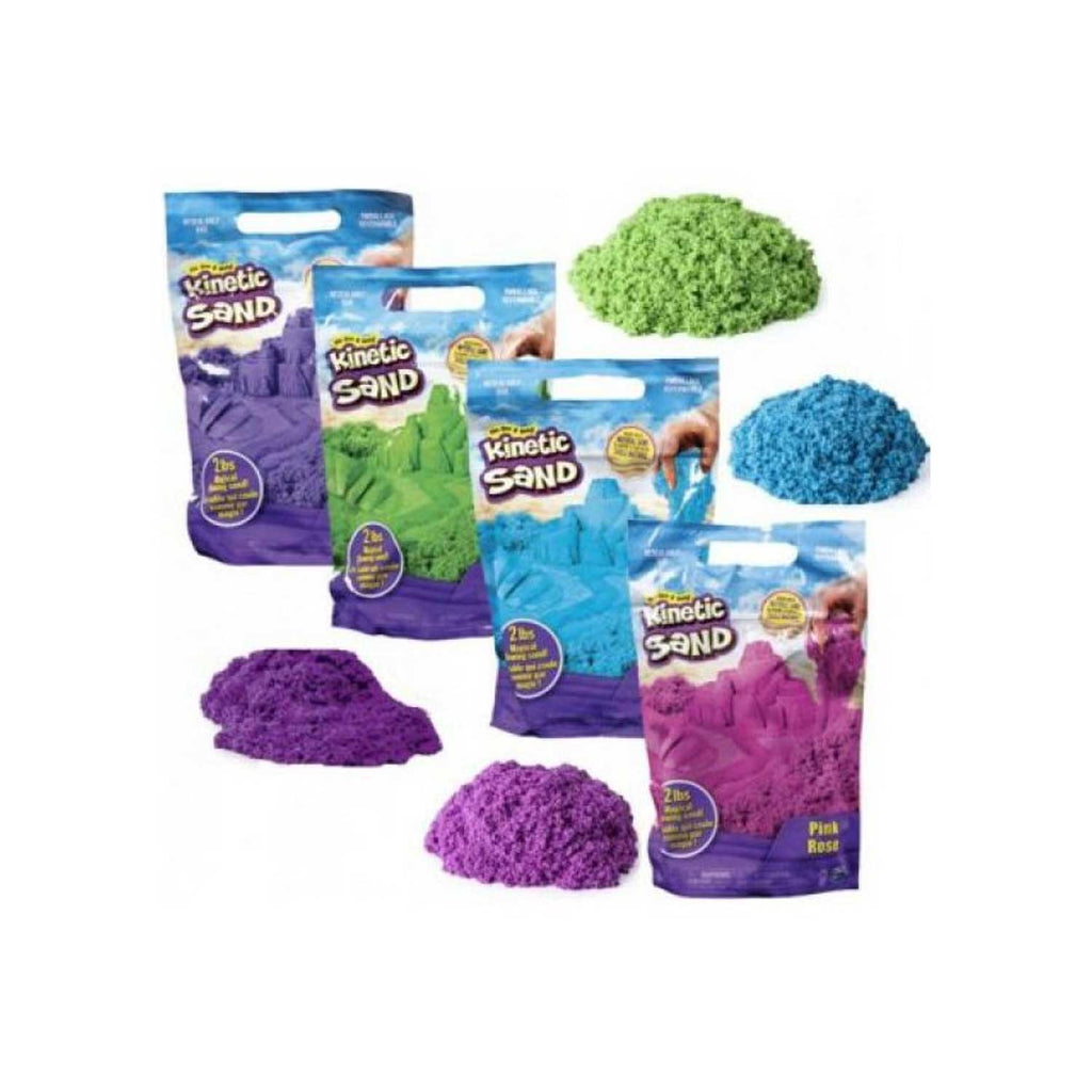 Spin Master - Kinetic Sand: Sacchetto con 900Gr di Sabbia Cinetica Colorata
