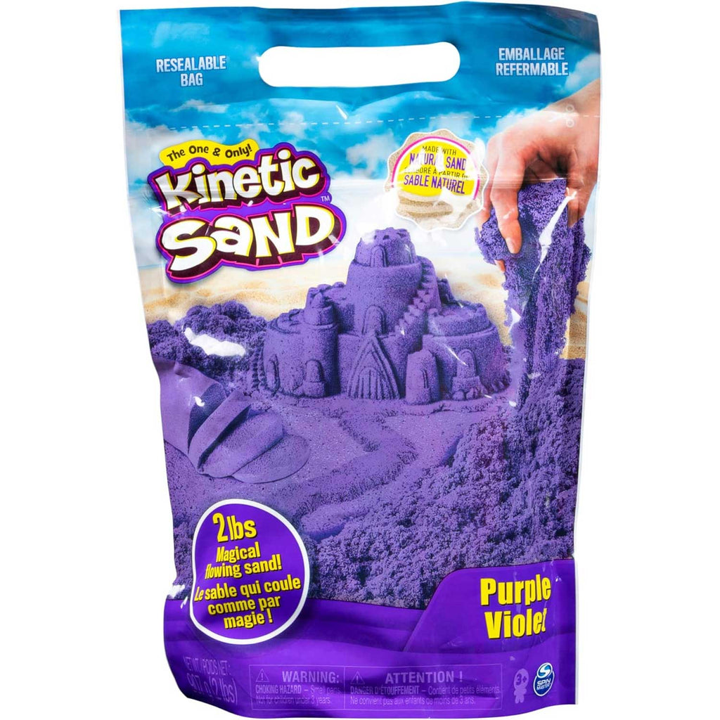Spin Master - Kinetic Sand: Sacchetto con 900Gr di Sabbia Cinetica Colorata