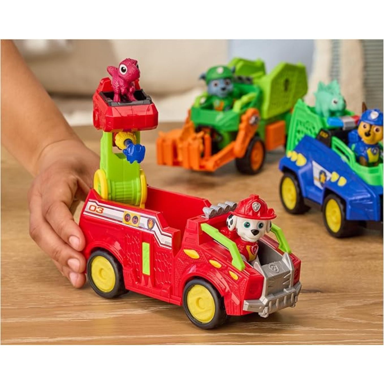 Spin Master - Paw Patrol Dino Movie Veicolo Marshall