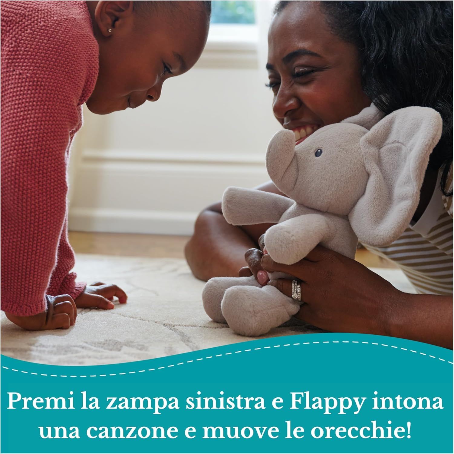 Spin Master - Gund Flappy Elefantino Interattivo Parlante