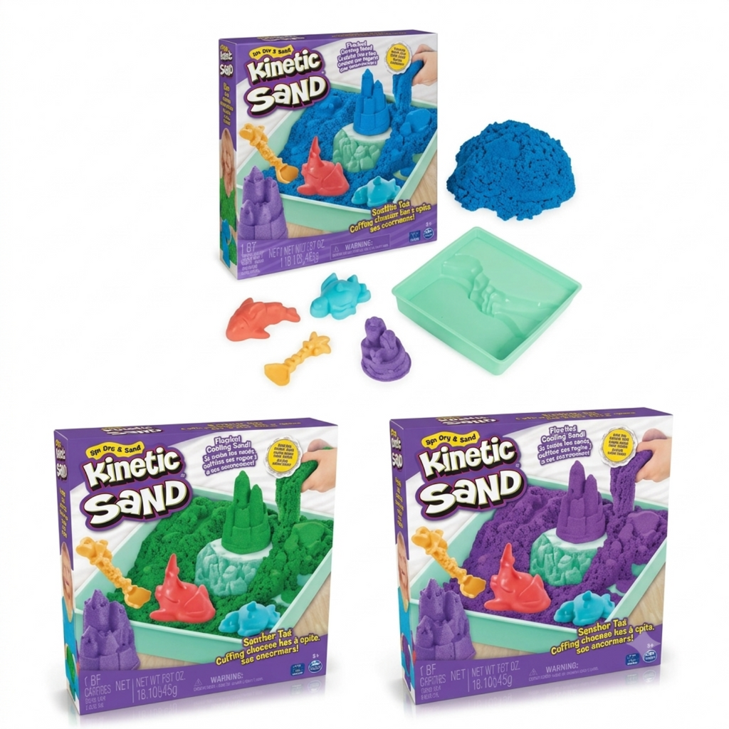 Spin Master - Kinetic Sand Playset Castelli Di Sabbia Ass