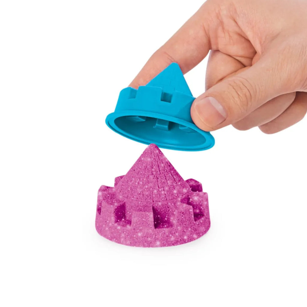Spin Master - Kinetic Sand Playset Castello Di Sabbia Shimmer Rosa