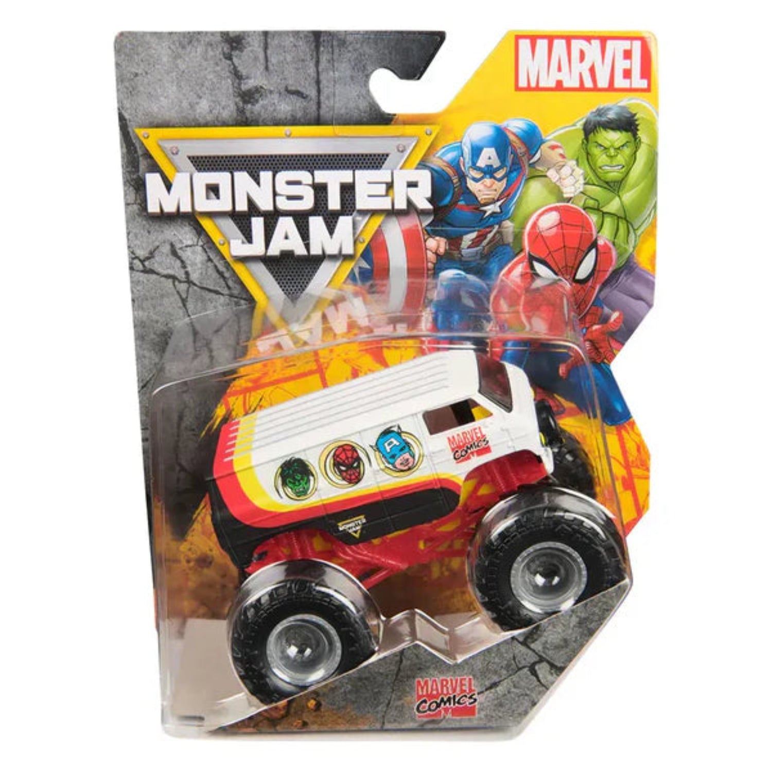 Spin Master - Monster Jam Veicoli Ufficiale Marvel Pack 1:64