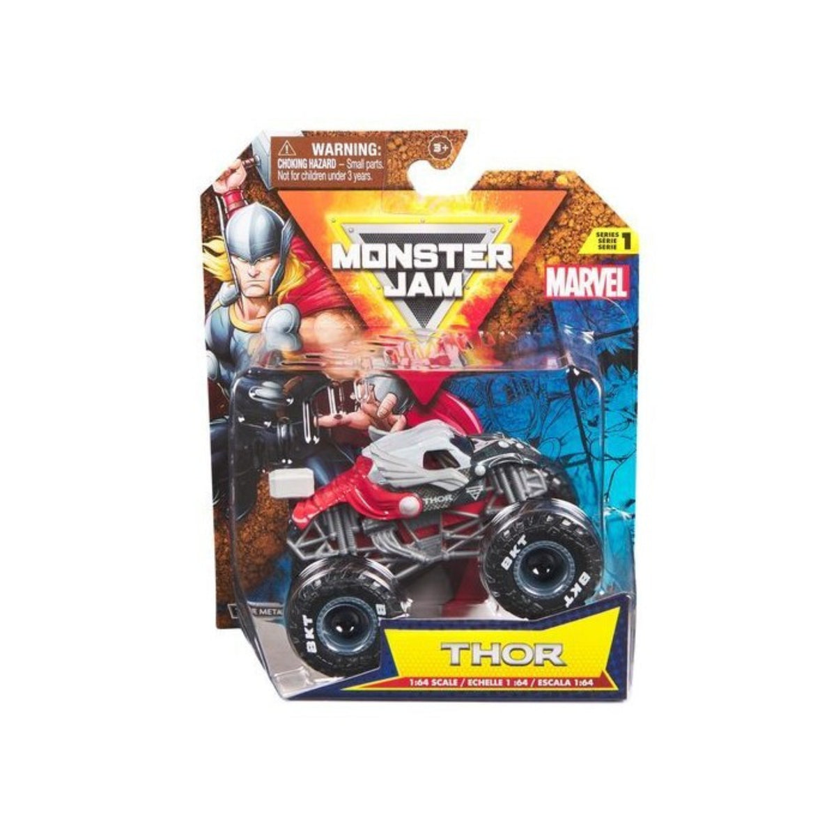 Spin Master - Monster Jam Veicoli Ufficiale Marvel Pack 1:64