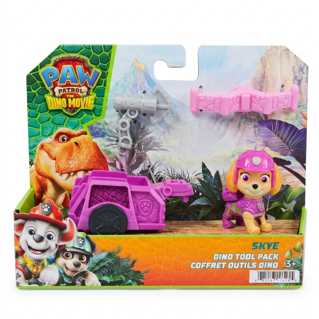 Spin Master - Paw Patrol Dino Movie Cuccioli Con Accessorio