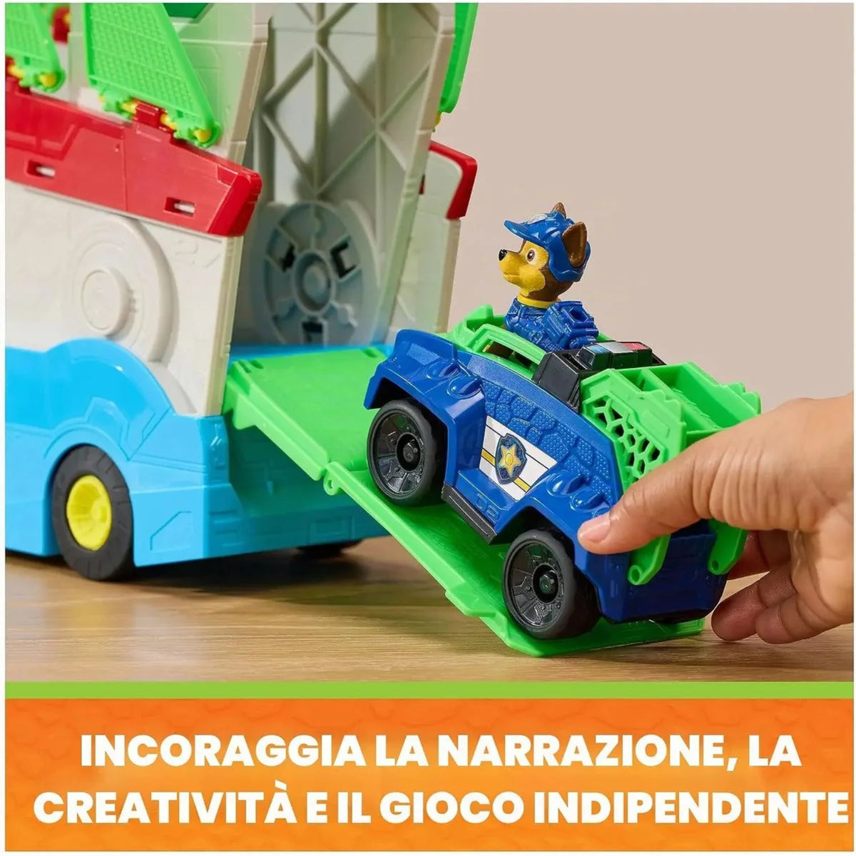 Spin Master - Paw Patrol Dino Movie Patroller Trasformabile