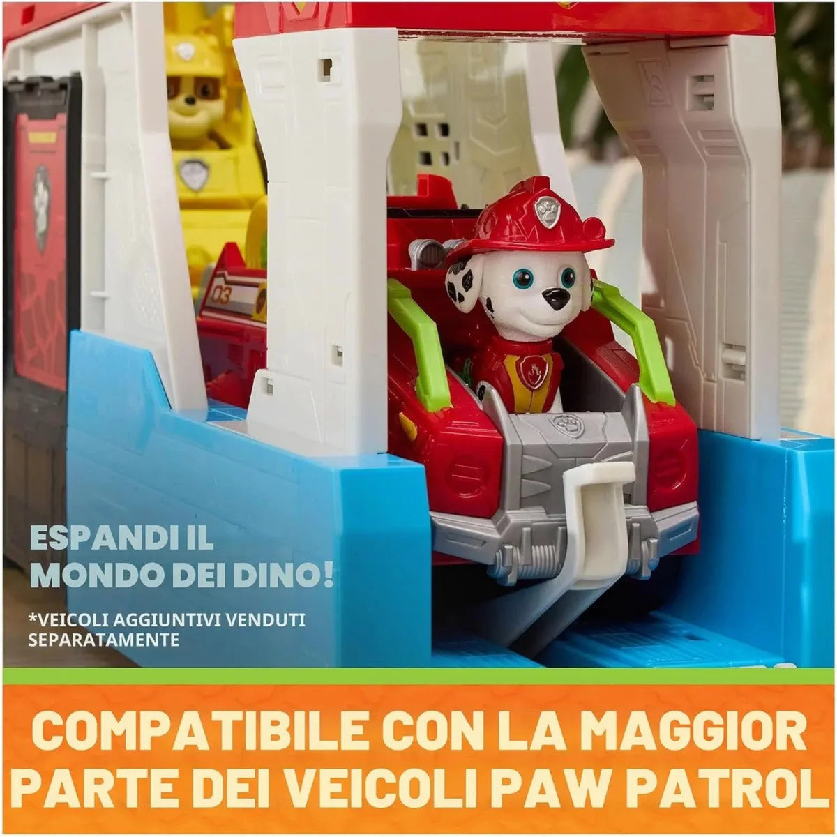 Spin Master - Paw Patrol Dino Movie Patroller Trasformabile