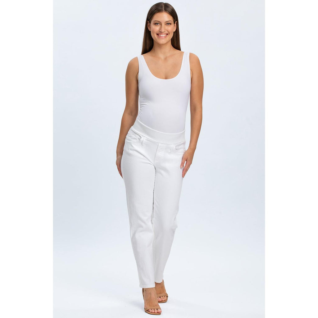 TAPERED JEANS - Jeans Premaman Bianchi