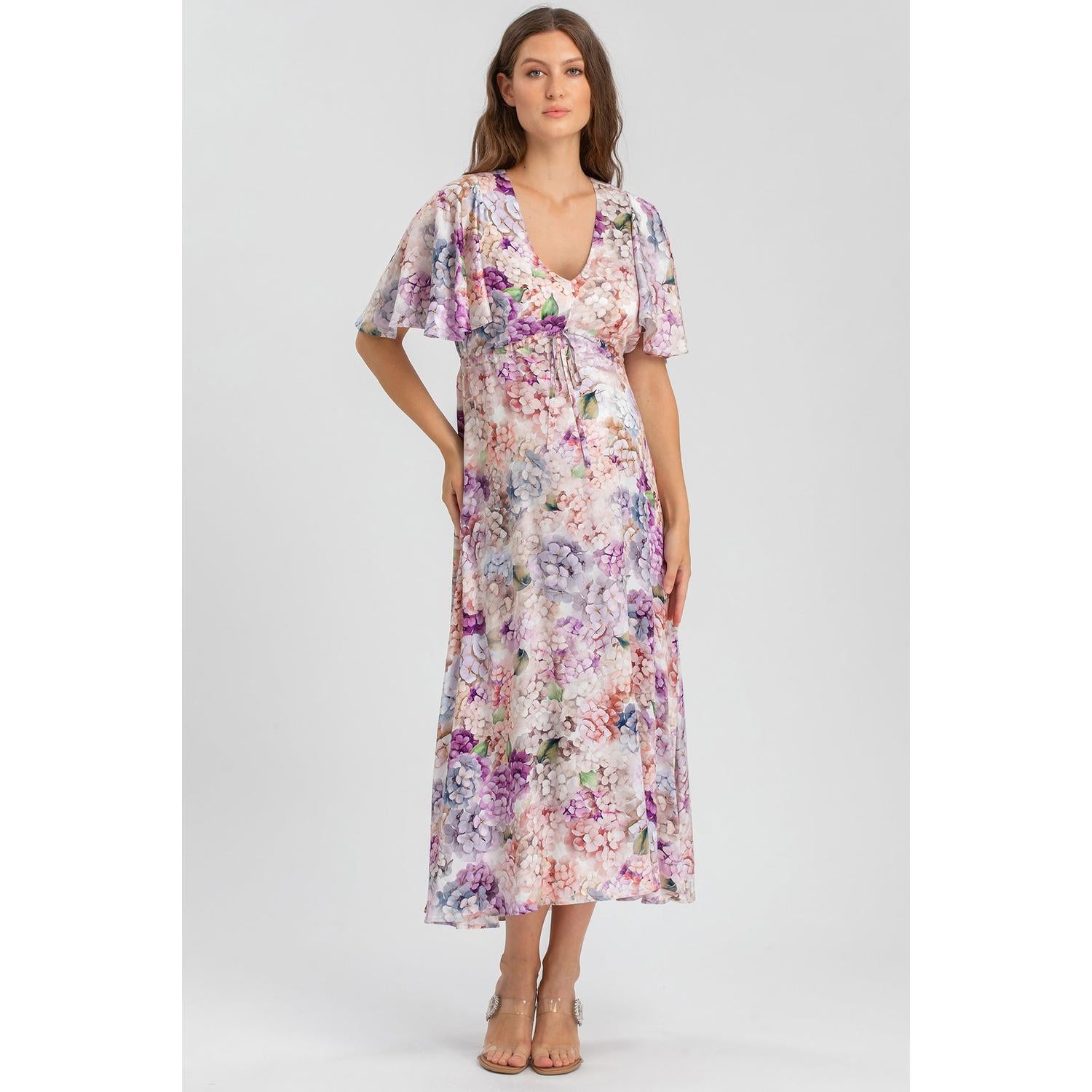 VALENTINA Q183 - Maxi Abito Premaman Stampato