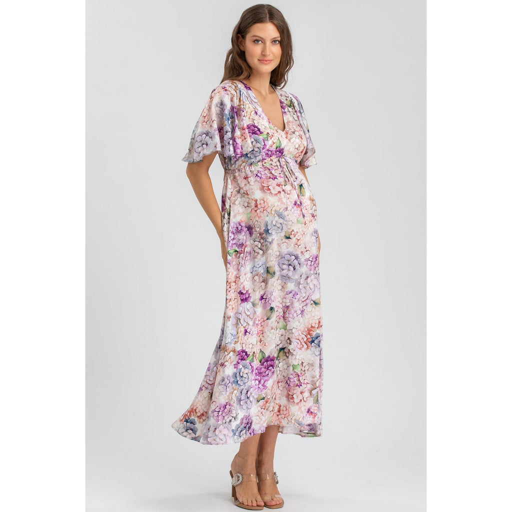 VALENTINA Q183 - Maxi Abito Premaman Stampato