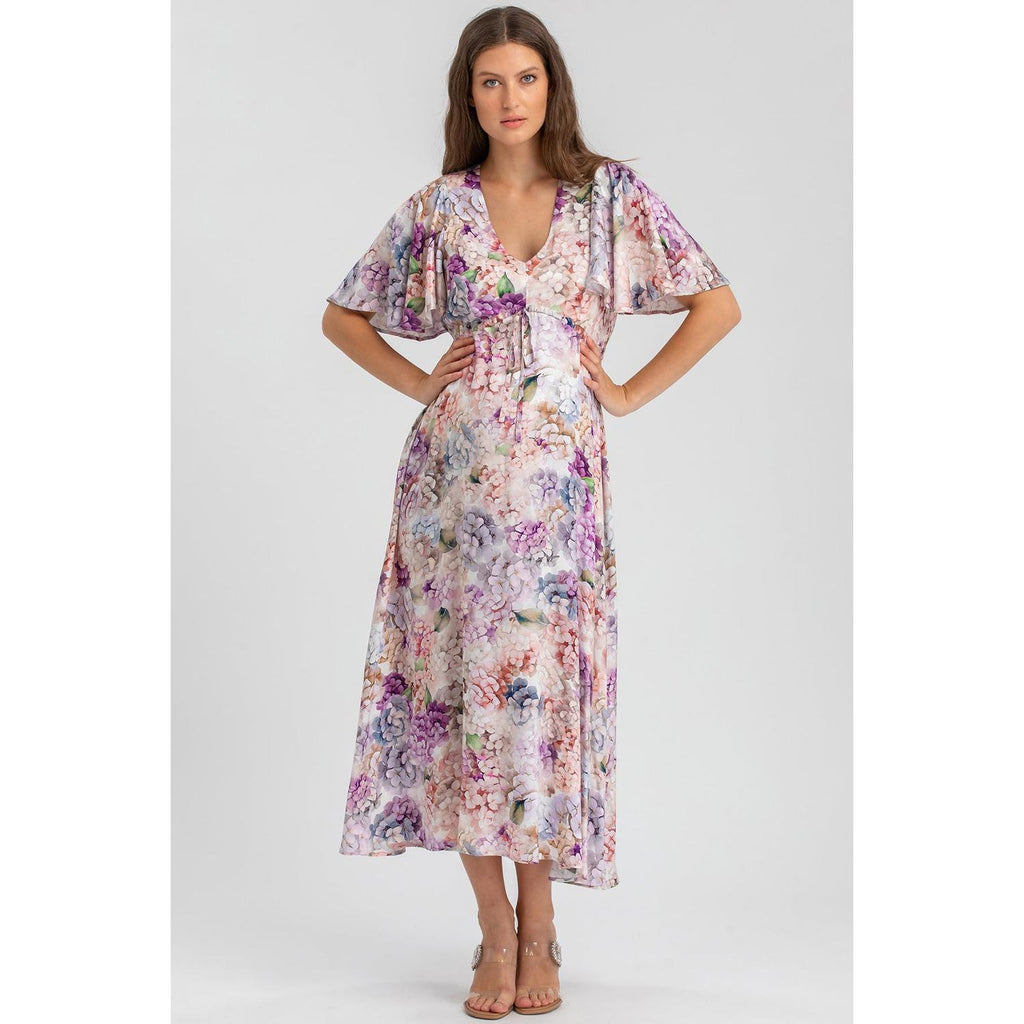 VALENTINA Q183 - Maxi Abito Premaman Stampato