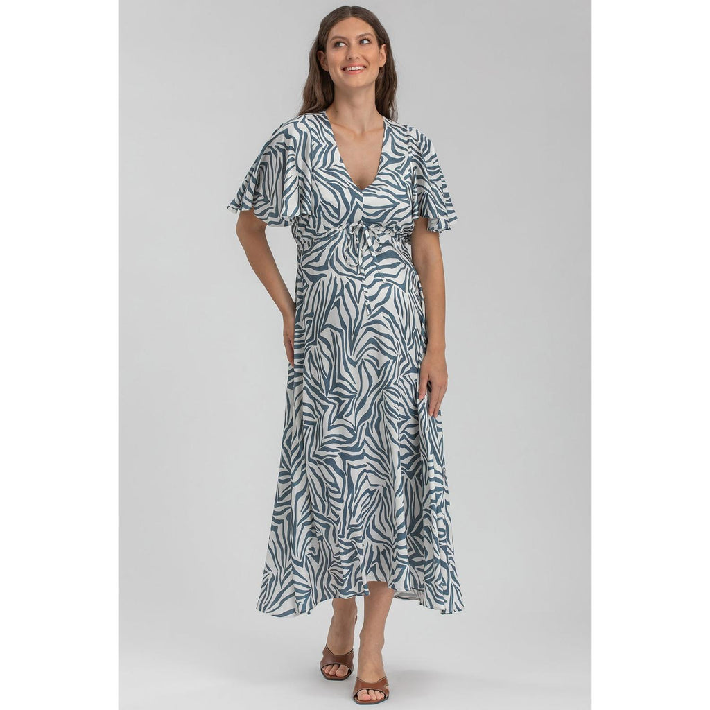 VALENTINA QA67 - Maxi Abito Premaman Stampato