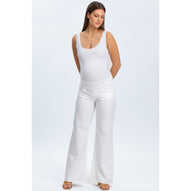 WIDE LEG - Jeans Premaman Bianchi a Gamba Larga