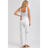 WIDE LEG - Jeans Premaman Bianchi a Gamba Larga
