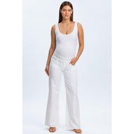 WIDE LEG - Jeans Premaman Bianchi a Gamba Larga