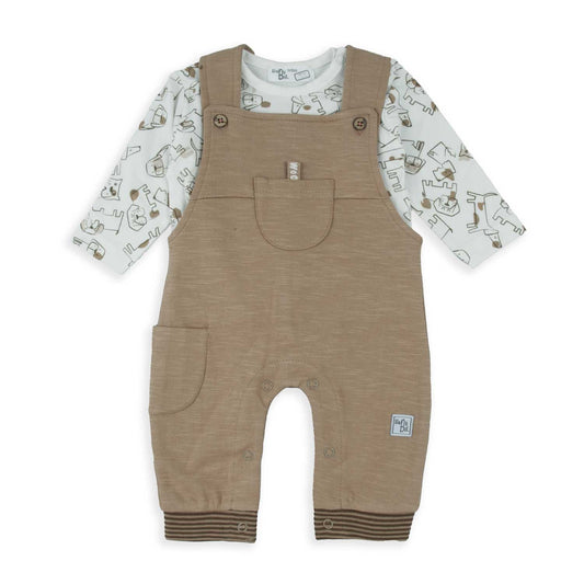 Wonderlife - Completo Bimbo 2 pezzi Salopette E Maglietta Woof