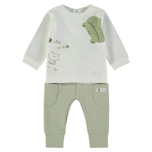 Wonderlife - Completo 2 Pezzi Felpa + Pantaloni Kaki